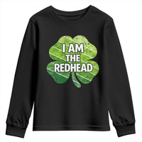 Funny Irish St Patricks Day Im The Redhead Youth Sweatshirt Retro Vintage Lucky Shamrock