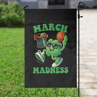 Basketball St Patricks Day Garden Flag Mad Madness Irish Shamrock Playing Basketball Player Team Boys