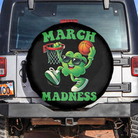 Basketball St Patricks Day Spare Tire Cover Mad Madness Irish Shamrock Playing Basketball Player Team Boys