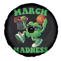 Basketball St Patricks Day Spare Tire Cover Mad Madness Irish Shamrock Playing Basketball Player Team Boys