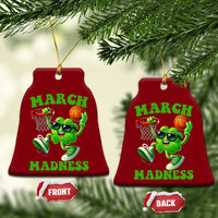 Basketball St Patricks Day Ceramic Ornament Mad Madness Irish Shamrock Playing Basketball Player Team Boys