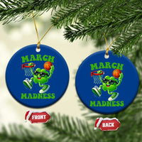 Basketball St Patricks Day Ceramic Ornament Mad Madness Irish Shamrock Playing Basketball Player Team Boys