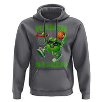 Basketball St Patricks Day Hoodie Mad Madness Irish Shamrock Playing Basketball Player Team Boys