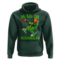 Basketball St Patricks Day Hoodie Mad Madness Irish Shamrock Playing Basketball Player Team Boys