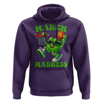 Basketball St Patricks Day Hoodie Mad Madness Irish Shamrock Playing Basketball Player Team Boys