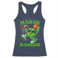 Basketball St Patricks Day Racerback Tank Top Mad Madness Irish Shamrock Playing Basketball Player Team Boys
