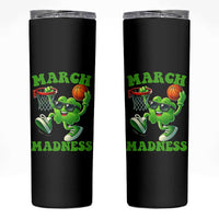Basketball St Patricks Day Skinny Tumbler Mad Madness Irish Shamrock Playing Basketball Player Team Boys