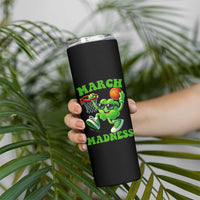 Basketball St Patricks Day Skinny Tumbler Mad Madness Irish Shamrock Playing Basketball Player Team Boys