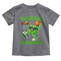 Basketball St Patricks Day Toddler T Shirt Mad Madness Irish Shamrock Playing Basketball Player Team Boys