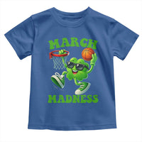 Basketball St Patricks Day Toddler T Shirt Mad Madness Irish Shamrock Playing Basketball Player Team Boys