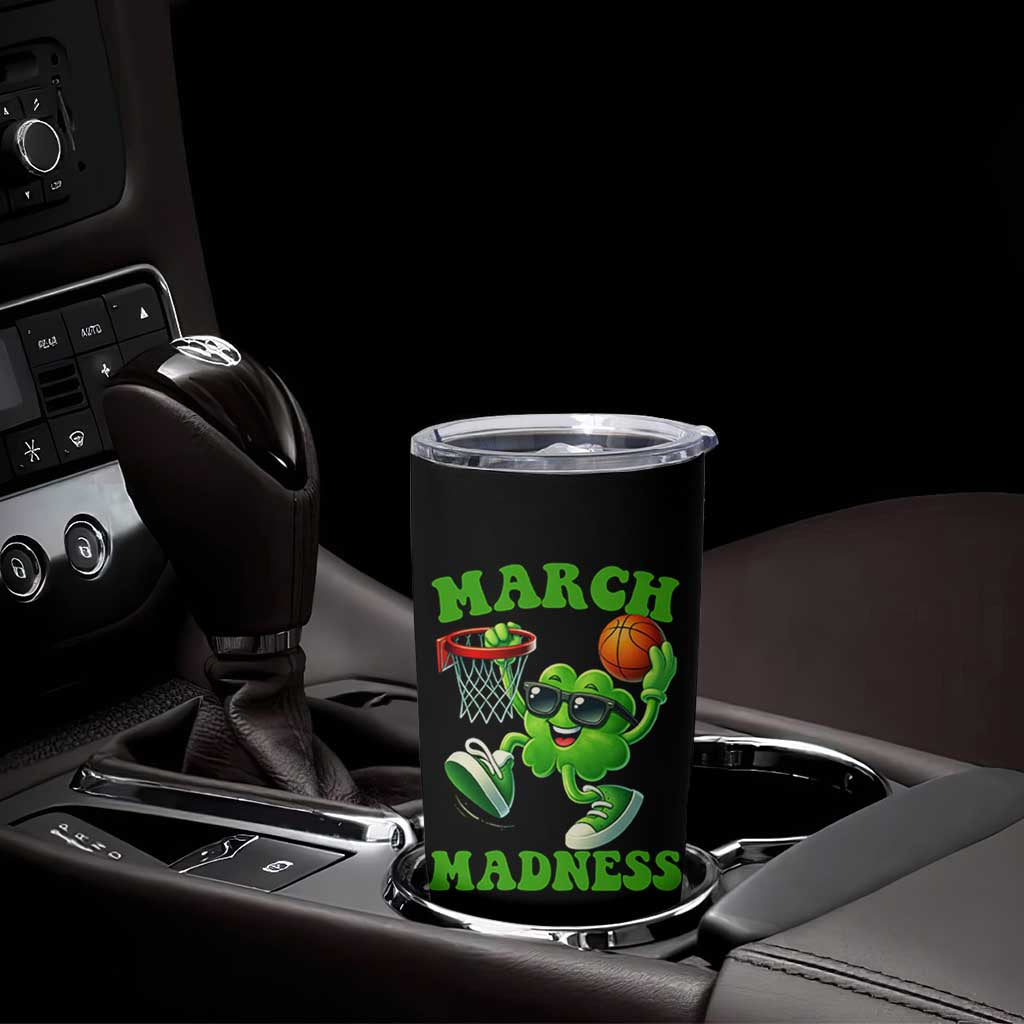 Basketball St Patricks Day Tumbler Cup Mad Madness Irish Shamrock Playing Basketball Player Team Boys