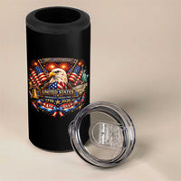 250 Years Of Freedom America 4 in 1 Can Cooler Tumbler USA Independence 250th Anniversary 1776 2026 Patriotic Eagle Flag