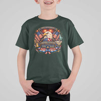250 Years Of Freedom America T Shirt For Kid USA Independence 250th Anniversary 1776 2026 Patriotic Eagle Flag