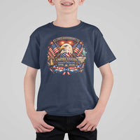 250 Years Of Freedom America T Shirt For Kid USA Independence 250th Anniversary 1776 2026 Patriotic Eagle Flag