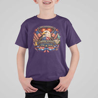 250 Years Of Freedom America T Shirt For Kid USA Independence 250th Anniversary 1776 2026 Patriotic Eagle Flag