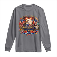 250 Years Of Freedom America Long Sleeve Shirt USA Independence 250th Anniversary 1776 2026 Patriotic Eagle Flag