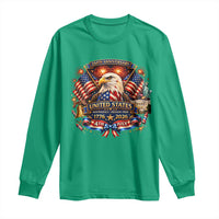 250 Years Of Freedom America Long Sleeve Shirt USA Independence 250th Anniversary 1776 2026 Patriotic Eagle Flag