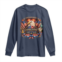 250 Years Of Freedom America Long Sleeve Shirt USA Independence 250th Anniversary 1776 2026 Patriotic Eagle Flag