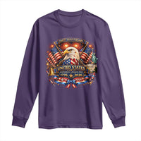250 Years Of Freedom America Long Sleeve Shirt USA Independence 250th Anniversary 1776 2026 Patriotic Eagle Flag