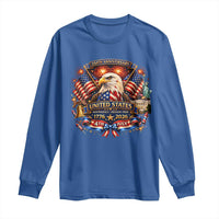 250 Years Of Freedom America Long Sleeve Shirt USA Independence 250th Anniversary 1776 2026 Patriotic Eagle Flag