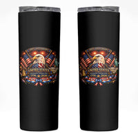 250 Years Of Freedom America Skinny Tumbler USA Independence 250th Anniversary 1776 2026 Patriotic Eagle Flag