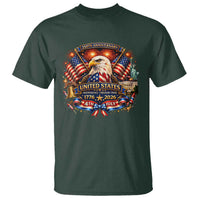 250 Years Of Freedom America T Shirt USA Independence 250th Anniversary 1776 2026 Patriotic Eagle Flag