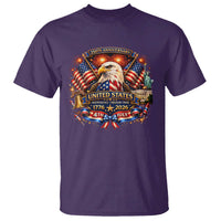 250 Years Of Freedom America T Shirt USA Independence 250th Anniversary 1776 2026 Patriotic Eagle Flag
