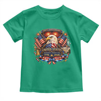 250 Years Of Freedom America Toddler T Shirt USA Independence 250th Anniversary 1776 2026 Patriotic Eagle Flag