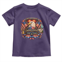 250 Years Of Freedom America Toddler T Shirt USA Independence 250th Anniversary 1776 2026 Patriotic Eagle Flag