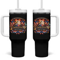 250 Years Of Freedom America Tumbler With Handle USA Independence 250th Anniversary 1776 2026 Patriotic Eagle Flag