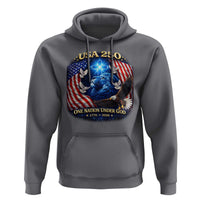 US 250th Anniversary Hoodie 250 Years One Nation Under God Christian Patriotic Cross USA Flag