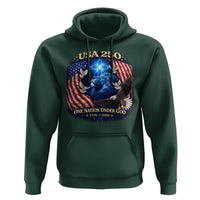 US 250th Anniversary Hoodie 250 Years One Nation Under God Christian Patriotic Cross USA Flag