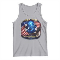 US 250th Anniversary Tank Top 250 Years One Nation Under God Christian Patriotic Cross USA Flag