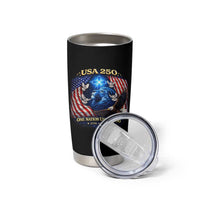 US 250th Anniversary Tumbler Cup 250 Years One Nation Under God Christian Patriotic Cross USA Flag