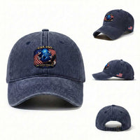 US 250th Anniversary Washed Cotton Baseball Cap 250 Years One Nation Under God Christian Patriotic Cross USA Flag