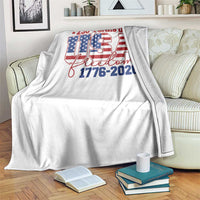 USA 250 Years Of Freedom Throw Blanket USA Independence 250th Anniversary 1776 2026 Patriotic Flag