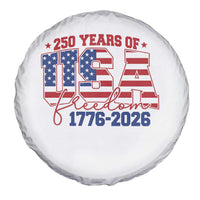 USA 250 Years Of Freedom Spare Tire Cover USA Independence 250th Anniversary 1776 2026 Patriotic Flag