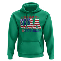 USA 250 Years Of Freedom Hoodie USA Independence 250th Anniversary 1776 2026 Patriotic Flag