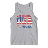 USA 250 Years Of Freedom Tank Top USA Independence 250th Anniversary 1776 2026 Patriotic Flag