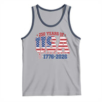 USA 250 Years Of Freedom Tank Top USA Independence 250th Anniversary 1776 2026 Patriotic Flag