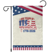 USA 250 Years Of Freedom Garden Flag USA Independence 250th Anniversary 1776 2026 Patriotic Flag
