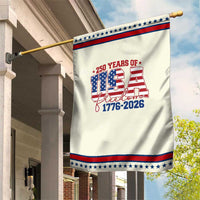 USA 250 Years Of Freedom Garden Flag USA Independence 250th Anniversary 1776 2026 Patriotic Flag