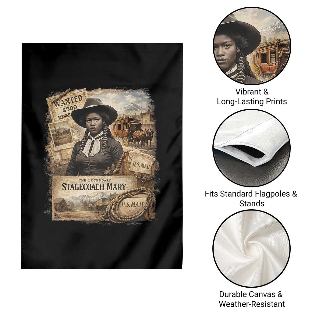 Black History Black Cowgirl Garden Flag Western Rodeo African American Melanin Texas Women