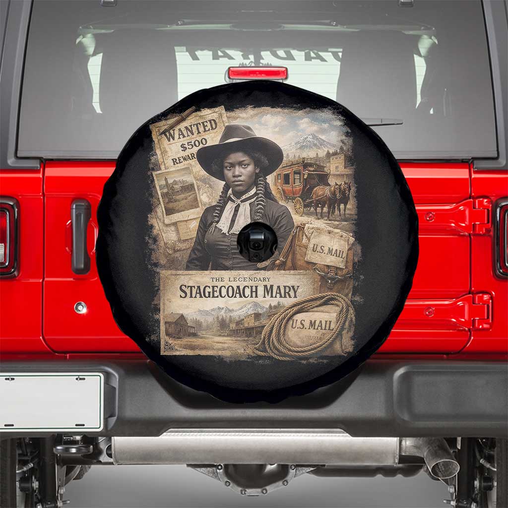 Black History Black Cowgirl Spare Tire Cover Western Rodeo African American Melanin Texas Women