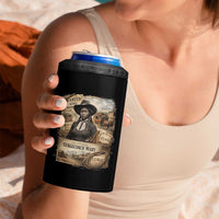 Black History Black Cowgirl 4 in 1 Can Cooler Tumbler Western Rodeo African American Melanin Texas Women