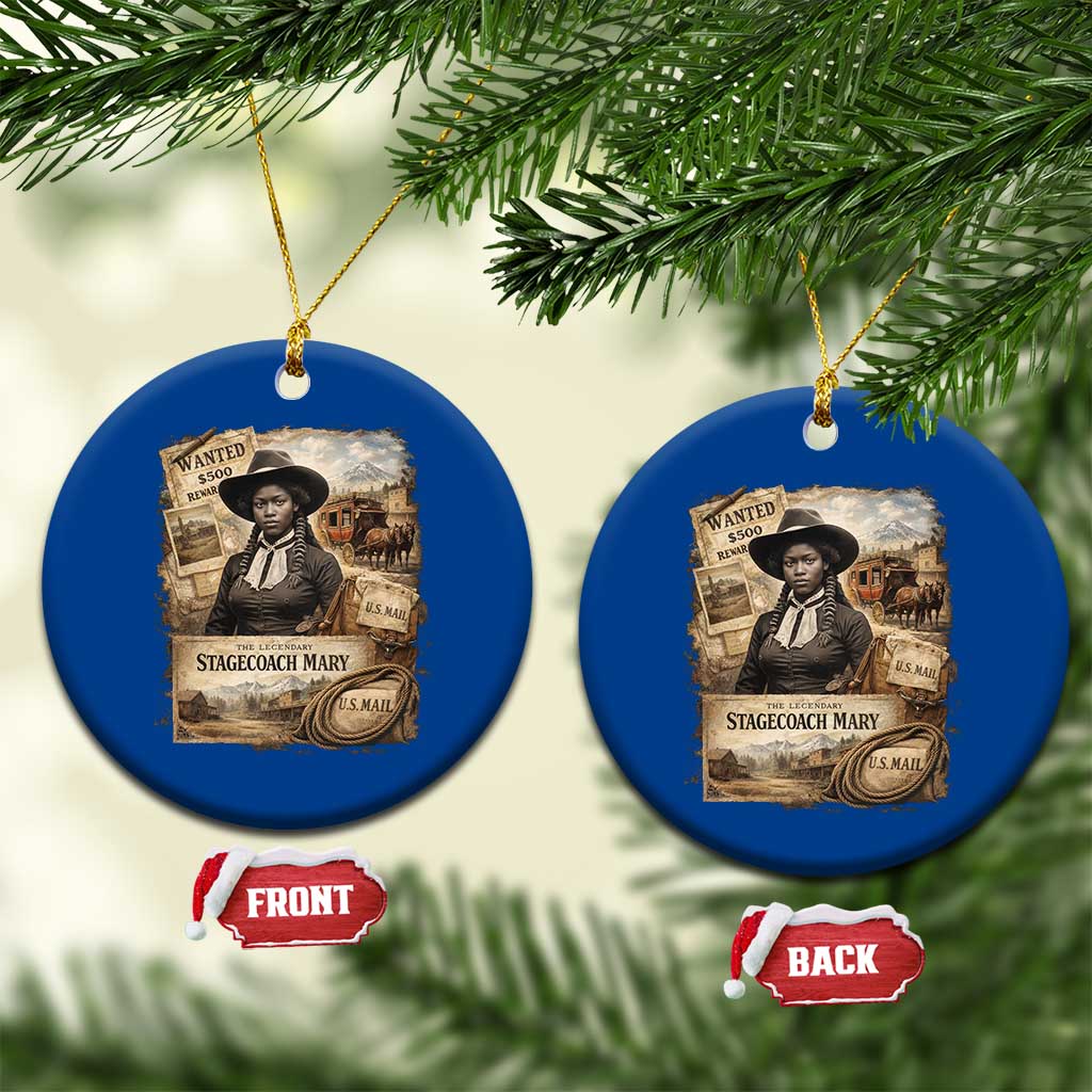 Black History Black Cowgirl Ceramic Ornament Western Rodeo African American Melanin Texas Women