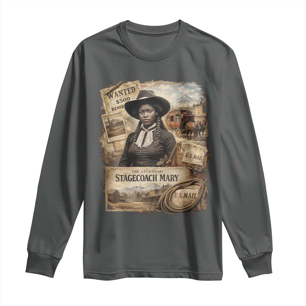 Black History Black Cowgirl Long Sleeve Shirt Western Rodeo African American Melanin Texas Women