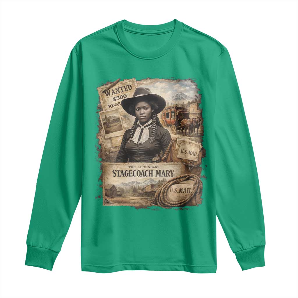 Black History Black Cowgirl Long Sleeve Shirt Western Rodeo African American Melanin Texas Women