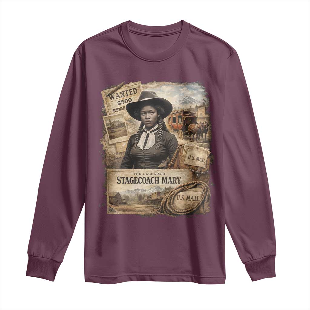 Black History Black Cowgirl Long Sleeve Shirt Western Rodeo African American Melanin Texas Women