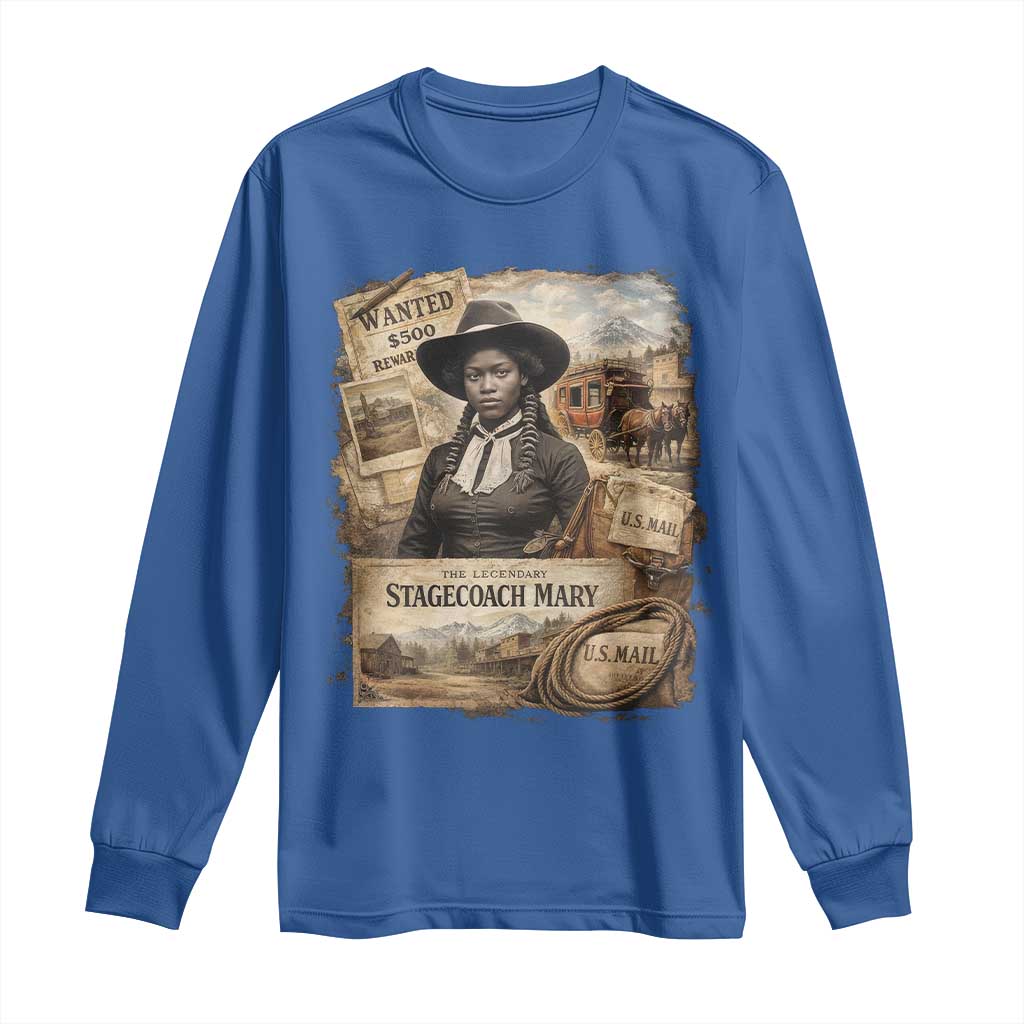 Black History Black Cowgirl Long Sleeve Shirt Western Rodeo African American Melanin Texas Women